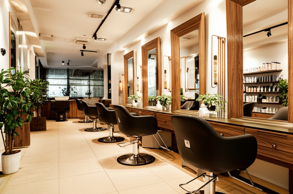 The Hair Company & Day Spa modern salon and spa interior
